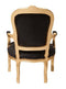 W65XDP65XH98 cm Sized Louis XIV French Style Solid Beech Wood Made Armchair