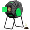 EFURDEN Compost Tumbler Outdoor Rotating Composter, with a Fast and Efficient Composting System for Garden, Kitchen, and Yard Waste (22.5 Gallon)