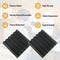 Hertber-24 Pack Wedges Acoustic Panels 12 x 12 x 2 Inches Sound Proofing Panels High Density Sound Proof Foam Soundproof Wall Panels For Wall