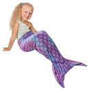 Mermaid Tail Blanket,Ultra-Soft Flannel Sleeping Blanket,Fish Scale Pattern Sleeping Bag Snuggle Blanket,Cute Mermaid Blanket for Kids Adults 50x145cm(Gradient Color)