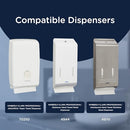 Kleenex Optimum Hand Towels (4456), Folded Paper Hand Towels, 20 Packs / Case, 120 Paper Towels / Pack (2,400 Towels), White