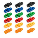 18 Pcs Tarp Tarpaulin Clips for Outdoor Adjustable Tarp Clip Heavy Duty Lock Grip Multipurpose Strong Locking Tent Clips for Swimming Pool Covers, Car Cover, Boat Canopies,Awning Clamp(6 Colors)