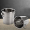 ZENFUN 2 Pack 3 Quart Ice Bucket with Handles, Ice Bucket with Lid, Galvanized Metal Beverage Tub with Handles, Drink and Wine Chiller for Bar, Party, BBQ, Great for Indoor and Outdoor Use