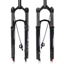 ZTZ Mountain Bike Fork,26 27.5 29 inch MTB Suspension Air Fork ，Rebound Adjust，Travel 120mm,QR 9mm，1-1/8 Straight Tube, Ultralight Mountain Bike Front Fork for XC/AM Bike(Remote Lockout)