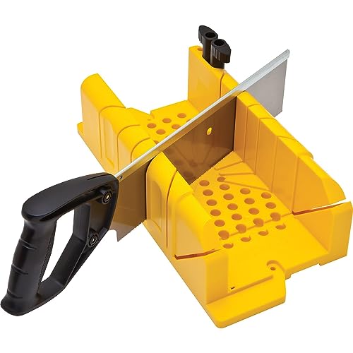 STANLEY 20-600 Clamping Mitre Box with Saw, Yellow/Black
