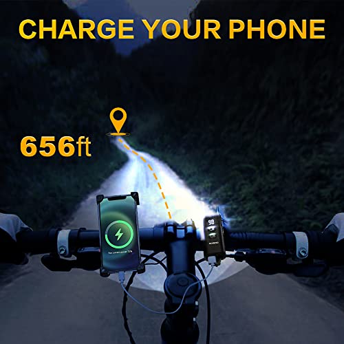 Bike Light Bicycle Lights Front - USB Type C Rechargeable Headlight Bicycle Lights Front Lights Night Riding Bicycle Headlight Led