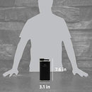 Stanley STA0837123 Classic Flask 8oz with Never-Lose Cap, Wide Mouth Stainless Steel Hip Flask for Easy Filling & Pouring, Insulated BPA-Free Leak-Proof Flask Matte Black