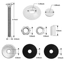 NOVINO 67-209-911-SS Pool Diving Board Mounting Kit Replacement for S.R.Smith Two Hole Residential Diving Board of 6ft/8ft/10ft,with Bolts/Washers/Nuts