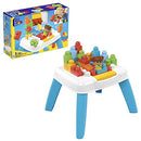 MEGA BLOKS Build 'n Tumble Table toy playset with 2 tumble features, 23 big blocks and 1 Block Buddies figure, ages 1 and up