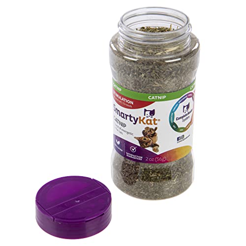 SmartyKat Catnip for Cats & Kittens, Shaker Canister - 2 Ounces