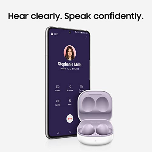 SAMSUNG Galaxy Buds 2 True Wireless Bluetooth Earbuds, Noise Cancelling, Comfort Fit In Ear, Auto Switch Audio, Long Battery Life, Touch Control, White [US Version, 1Yr Manufacturer Warranty]