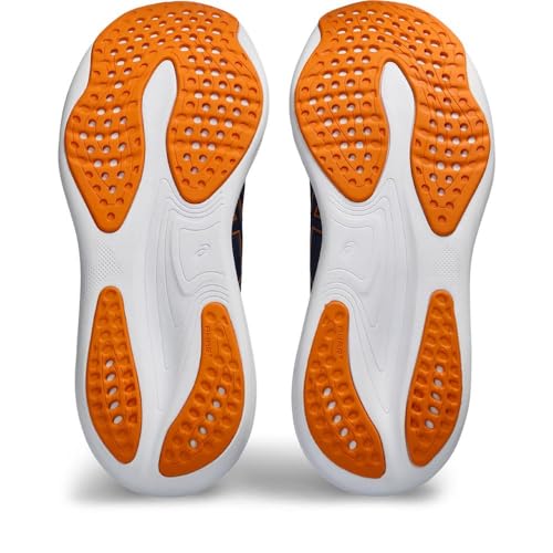 ASICS Men's Gel-Nimbus 25 Training Shoe, Deep Ocean/Bright Orange, US 8