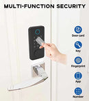 TEKXDD Smart Lock - 6 in 1 Touch with Bluetooth, Fingerprint Door Lock, Electronic Door Lock