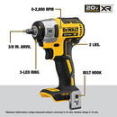 DEWALT 20V MAX* XR Cordless Impact Wrench, 3/8-Inch, Tool Only (DCF890B)
