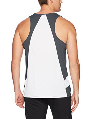ASICS Team Sweep Singlet, Steel Grey/White, Large