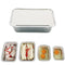 50pcs Foil Trays with Lid, 20.5x11x5.5cm Aluminium Foil Pan Disposable Food Containers Takeaway Box BBQ Oven Baking for Cooking, Heating, Storing(with Lid, 205 * 110 * 55mm /670ml)