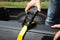 STANLEY S1007 Black/Yellow 1.5" x 16' Ratchet Tie Down Straps - Heavy Cargo Securing (3,300 lbs Break Strength), 2 Pack