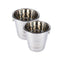 [2PCE] Home Master Stainless Steel Ice Bucket for Elegant Serving, Keep Your Drinks Chilled in Style