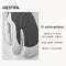 Hestra Womens Extra Warm Ski Gloves: Heli Leather Winter Cold Weather 3-Finger Mitten, Grey/Off White, 7