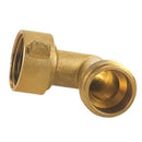 Garden Hose Connector, 3/4 Inch 90° Female Brass Water Hose Elbow Tap Adapter Pipe Parts for Outdoor Faucet RV