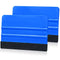 2 Pieces Wallpaper Smoothing Tool, Vehicle Vinyl Felt Squeegee Window Tint Film Tool for Peel and Stick Wallpaper (Blue)