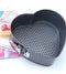 Zojoca Living Love Heart Springform Cake Tin 21.5cm x 20.5cm x 8cm Carbon Steel Non Stick, Grey - Ideal for Cheesecakes, Cakes or Jelly Cakes Too!