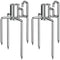 Onlyfire 6008 BBQ Roast Rotisserie Skewer Forks for 8x8 mm Square Spit Rods