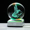 Ornalrist Crystal Ball 3D Engraved Hummingbird with LED Colorful Base, 3.15"/8CM Animal Glass Sphere Ideas for Friends Home Decor Display, Gifts for Men Women on Birthday Christmas