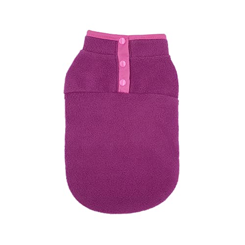 S Size Fuchsia Outdoor Pet Dog Puppy Winter Warm Fleece Jumper Vest Coat Jacket Apparel Clothes