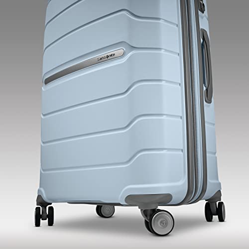 Samsonite Freeform Hardside Expandable with Double Spinner Wheels, Powder Blue, 2-Piece Set (21/28), Freeform Hardside Expandable with Double Spinner Wheels