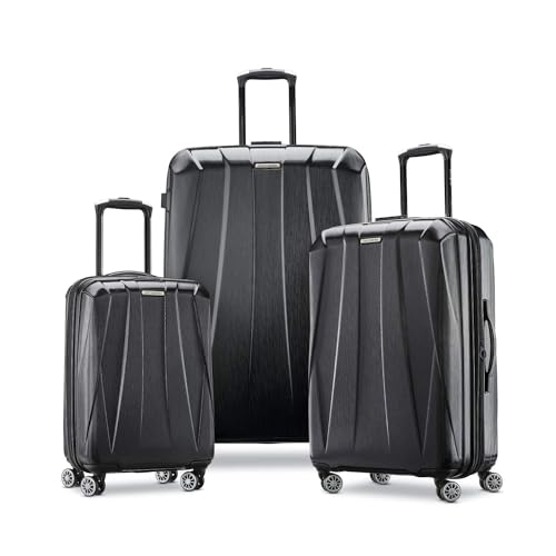 Samsonite Unisex-Adult Centric 2 Hardside Expandable Luggage with Spinners, Black, Carry-On 20-Inch, Centric 2 Hardside Expandable Luggage with Spinners
