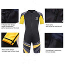 ZCCO Kids Short Wetsuits 2.5mm Children's Neoprene Suit Short Sleeve, Youth Boy's and Girl's One Piece Shorty Wetsuit for Diving,Swimming,Surfing Water Sports(DK-BE-2XS)