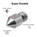 3D Printer Nozzles 5PCS, 0.4mm Tungsten Steel Alloy MK8 Nozzles for Most FDM 3D Printers Ender Series