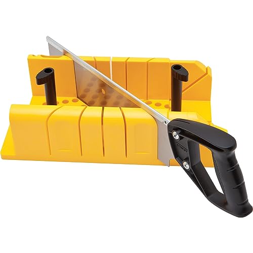 STANLEY 20-600 Clamping Mitre Box with Saw, Yellow/Black