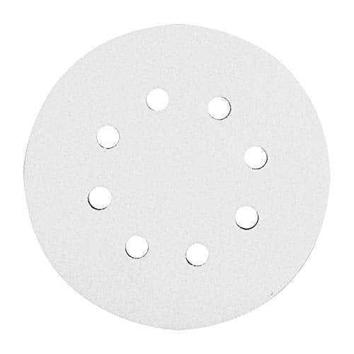 5Inch 5/6/8 Holes Hook and Loop Soft Sponge Cushion, Interface Buffer Pad, Sanding, Discs Pad, Soft Foam Buffering Pad, Interface Pad, Soft Density Interface Pad for Drill Grinder (5 inches 8 Holes)