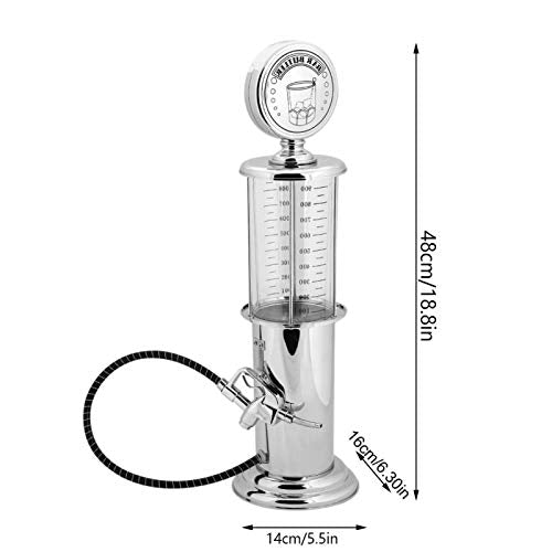Beer Tower Dispenser, Gas Pump Liquor Dispenser Awesome Alcohol Container Gift with Single Gun for Beer Lover Men Home Brewing Bar Accessories 1000cc
