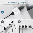 LENCENT Power Strip with USB, Cube Charging Station, Power Outlet Extender with 3 AC Outlets, 2 USB A and 1 Type-C Ports, 1.65M Extension Cord, Multiple Protection for Household Appliance