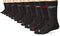 PUMA Socks Men's Crew Socks,Black/Red,10-13/6-12, Pack of 6