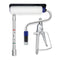 ZHUITU Airless Paint Sprayer Roller Inner Feed for High Pressure Airless Spray Gun with Wand Power Wall Brush Self-Priming Paint Roller 11.8 inch Extension Pole, Silver