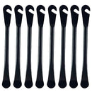 Zelerdo 8 Pack Bike Tire Lever Tyre Spoon Iron Changing Tool for Repair Bike Tube (Black)
