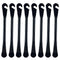 Zelerdo 8 Pack Bike Tire Lever Tyre Spoon Iron Changing Tool for Repair Bike Tube (Black)