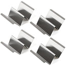 zeeooil Taco Holder Set of 4 Packs Stainless Steel Taco Holders Stand Taco Tray Shell Holders - Each Rack Holds Up to 2 Tacos - Oven, Grill & Dishwasher Safe