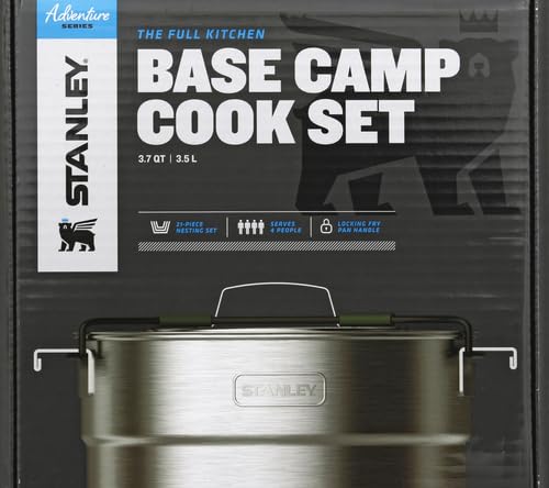 Stanley Adventure Base 4X Camp Cook Set, Stainless Steel, 3.5 L