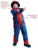 Marvel Boys' Spider-Man Snowsuit - 2 Piece Ski Jacket and Snow Bib Ski Pants Overalls: Toddler/Boy (2T-7), Spidey Red Blue, 7