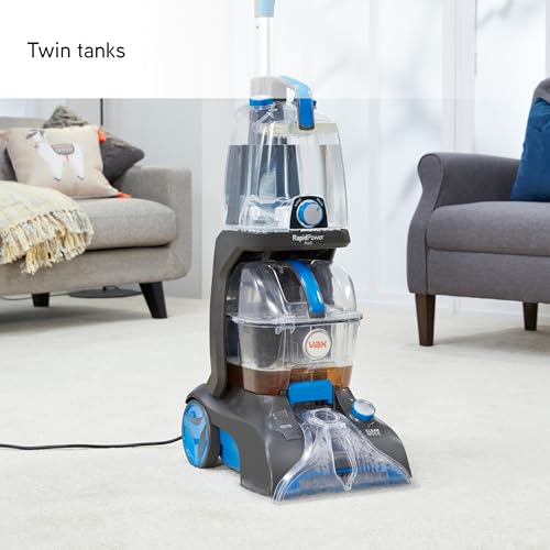 Vax Rapid Power Plus Carpet Cleaner |Includes Additional Tools | Deep Clean and Leaves Carpets Dry in Less Than 1hr | XL Tank Capacity - CWGRV021, 2.5 Litre, Graphite, 240W