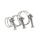 36-40mm Double Wire Hose Clamps, 201 Stainless Steel Hose Clips, Universal Plumbing Pipe Tube Fastener Adjustable Hose Hoop (Pack of 5)