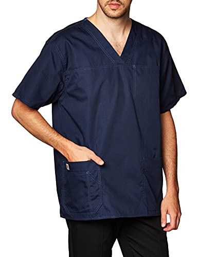 Carhartt Men's Ripstop Multi Pocket Scrub Top, Navy, XX-Large