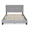 FURINNO Laval Bed Frame, Queen, Glacier