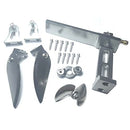 ZDingTech Upgrade All Metal Kit,Propeller,Rudder,Water Knife,Metal RC Boat Fixed Parts for UDI Arrow RC Boat Parts,Upgrades Kit for UDIRC Arrow 5 005 UDI005 UDI022 RC Boat Upgrades. (Silver)