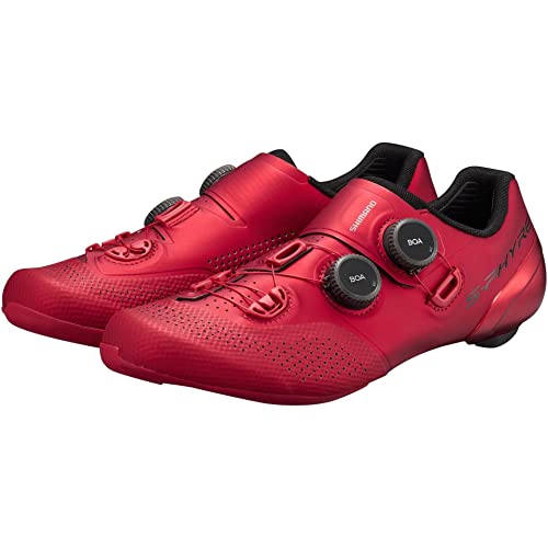 SHIMANO S-PHYRE RC9 (RC902) SPD-SL Shoes, Red, Size 45